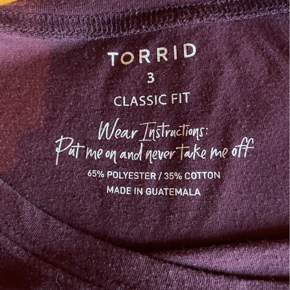 3X - torrid Classic Fit Tee - Picture 3 of 3